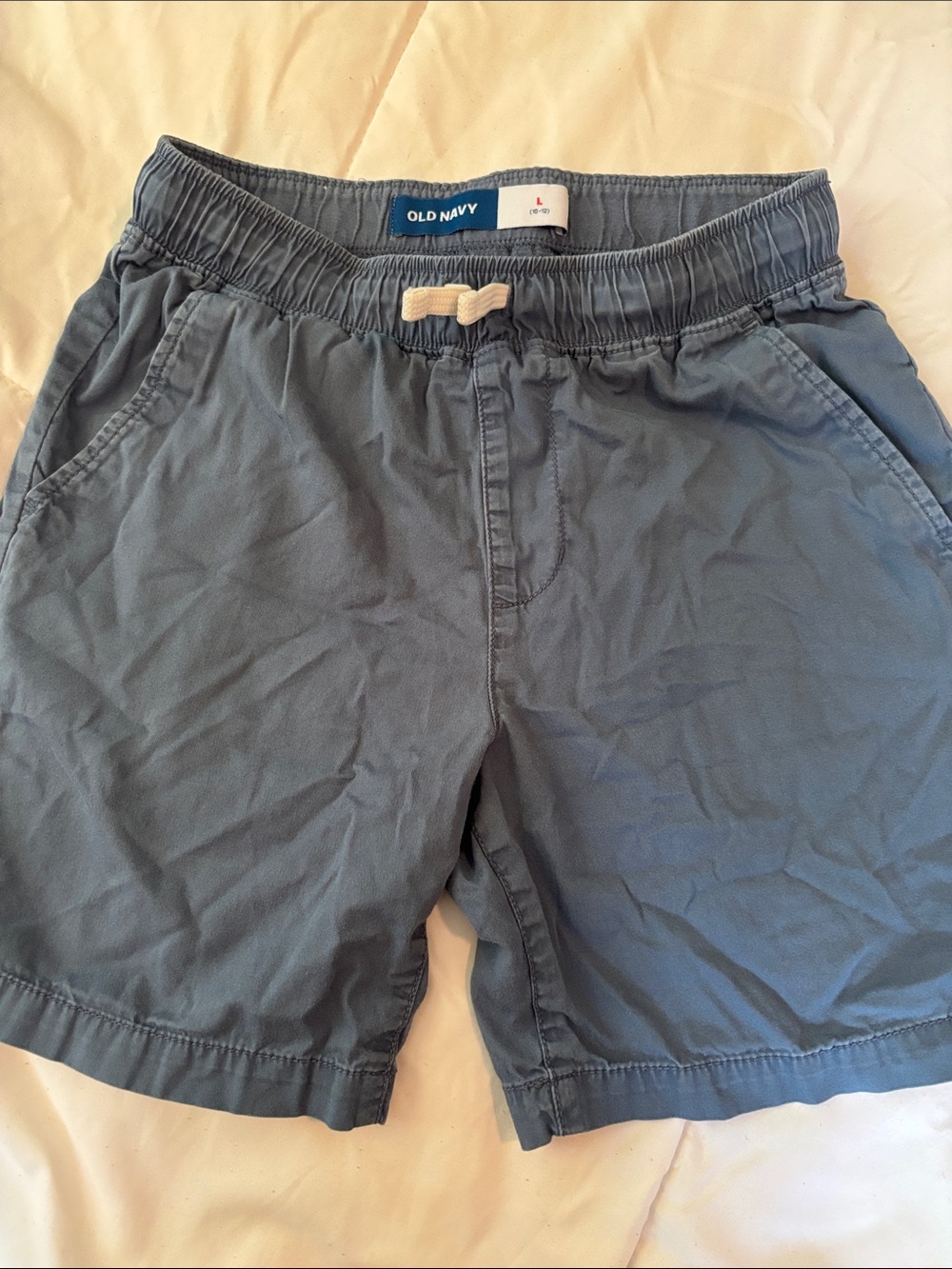 Old Navy Boys Slate Blue Drawstring Casual Shorts